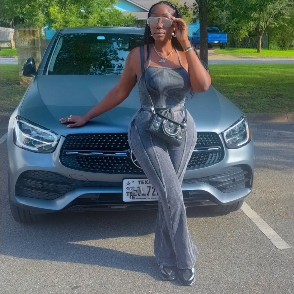 Black and gray two piece set